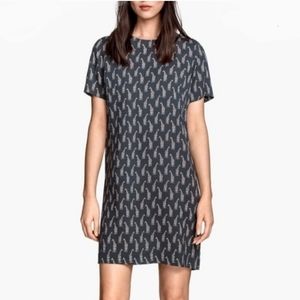 H&M Black and White Mini Dress